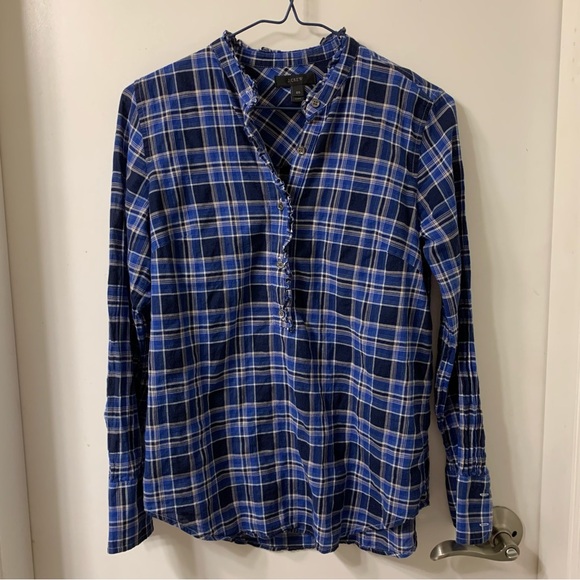 J. Crew Ruffle Popover Shirt - Picture 2 of 8